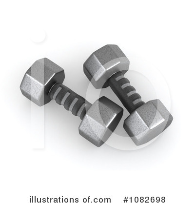 Royalty-Free (RF) Dumbbells Clipart Illustration by BNP Design Studio - Stock Sample #1082698