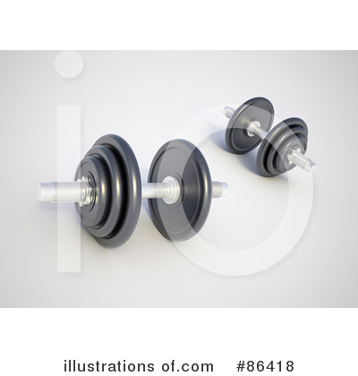 Royalty-Free (RF) Dumbbells Clipart Illustration by Mopic - Stock Sample #86418