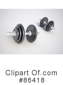 Dumbbells Clipart #86418 by Mopic