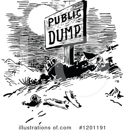 Royalty-Free (RF) Dump Clipart Illustration by Prawny Vintage - Stock Sample #1201191