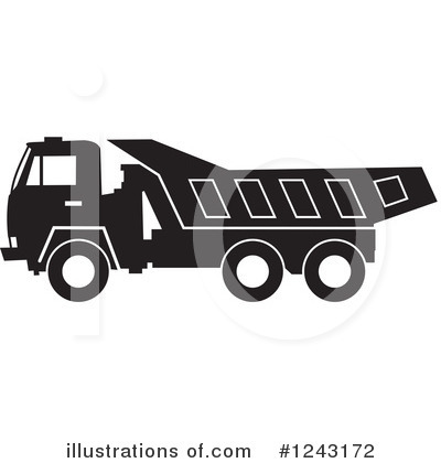 Royalty-Free (RF) Dump Truck Clipart Illustration by Johnny Sajem - Stock Sample #1243172