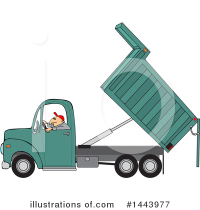 Royalty-Free (RF) Dump Truck Clipart Illustration by djart - Stock Sample #1443977