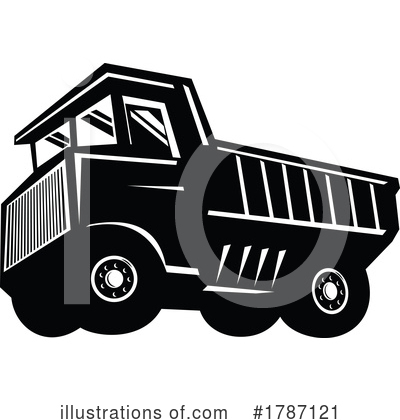 Royalty-Free (RF) Dump Truck Clipart Illustration by patrimonio - Stock Sample #1787121