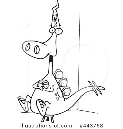 Royalty-Free (RF) Dunce Clipart Illustration by toonaday - Stock Sample #443768
