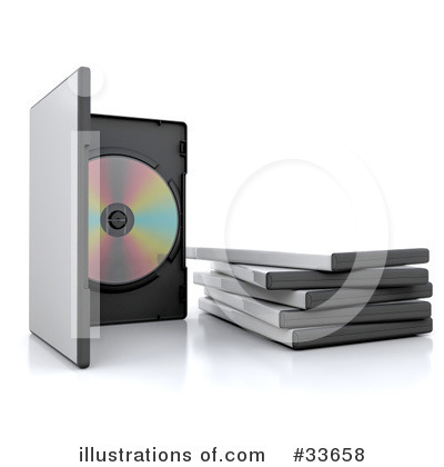 Royalty-Free (RF) Dvd Clipart Illustration by KJ Pargeter - Stock Sample #33658