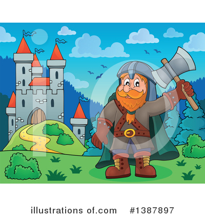 Royalty-Free (RF) Dwarf Clipart Illustration by visekart - Stock Sample #1387897