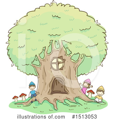 Tree House Clipart #1513053 by BNP Design Studio