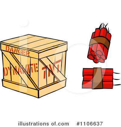 Royalty-Free (RF) Dynamite Clipart Illustration by Cartoon Solutions - Stock Sample #1106637