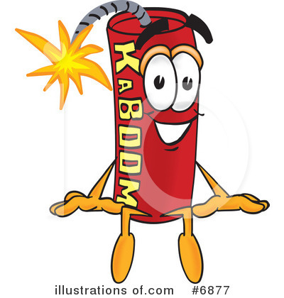 Royalty-Free (RF) Dynamite Clipart Illustration by Mascot Junction - Stock Sample #6877