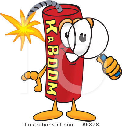 Royalty-Free (RF) Dynamite Clipart Illustration by Mascot Junction - Stock Sample #6878