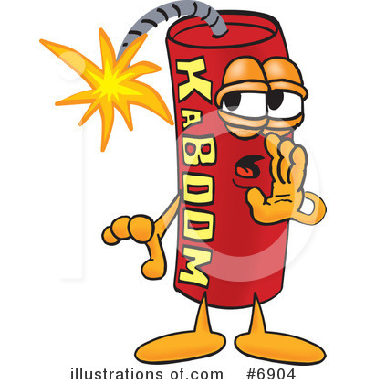 Royalty-Free (RF) Dynamite Clipart Illustration by Mascot Junction - Stock Sample #6904
