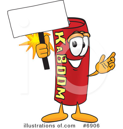 Royalty-Free (RF) Dynamite Clipart Illustration by Mascot Junction - Stock Sample #6906