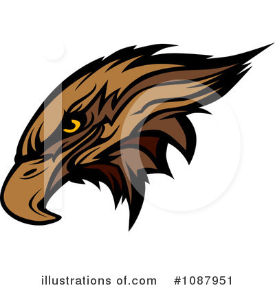 Royalty-Free (RF) Eagle Clipart Illustration by Chromaco - Stock Sample #1087951