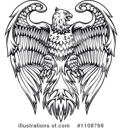 Royalty-Free (RF) Eagle Clipart Illustration by Vector Tradition SM - Stock Sample #1108768