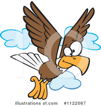 Royalty-Free (RF) Eagle Clipart Illustration by toonaday - Stock Sample #1122067