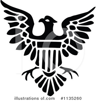 Royalty-Free (RF) Eagle Clipart Illustration by Prawny Vintage - Stock Sample #1135260