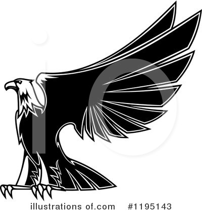 Royalty-Free (RF) Eagle Clipart Illustration by Vector Tradition SM - Stock Sample #1195143