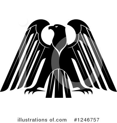Royalty-Free (RF) Eagle Clipart Illustration by Vector Tradition SM - Stock Sample #1246757