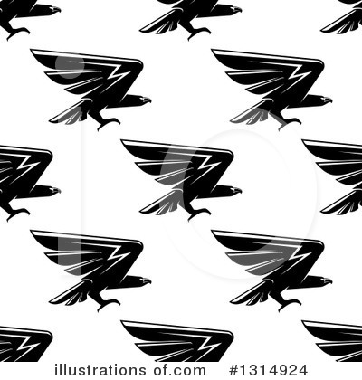Royalty-Free (RF) Eagle Clipart Illustration by Vector Tradition SM - Stock Sample #1314924