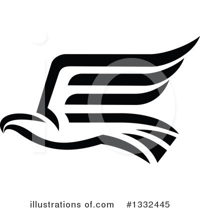 Royalty-Free (RF) Eagle Clipart Illustration by Vector Tradition SM - Stock Sample #1332445