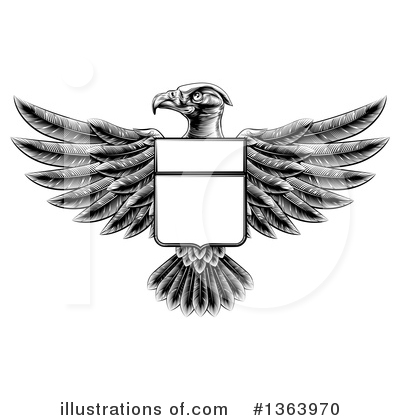Royalty-Free (RF) Eagle Clipart Illustration by AtStockIllustration - Stock Sample #1363970