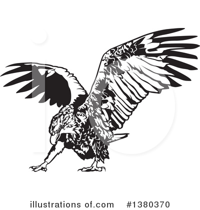 Royalty-Free (RF) Eagle Clipart Illustration by dero - Stock Sample #1380370