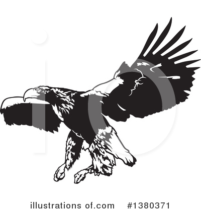 Royalty-Free (RF) Eagle Clipart Illustration by dero - Stock Sample #1380371