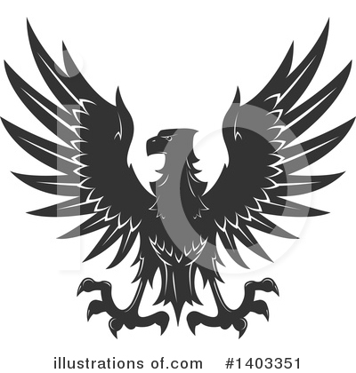 Royalty-Free (RF) Eagle Clipart Illustration by Vector Tradition SM - Stock Sample #1403351