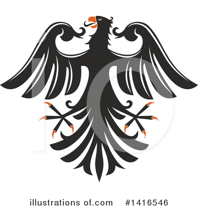 Royalty-Free (RF) Eagle Clipart Illustration by Vector Tradition SM - Stock Sample #1416546