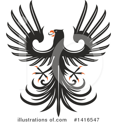 Royalty-Free (RF) Eagle Clipart Illustration by Vector Tradition SM - Stock Sample #1416547