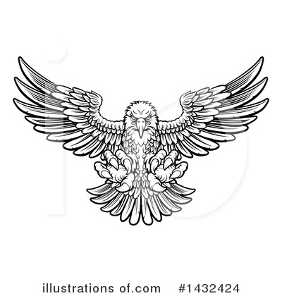 Royalty-Free (RF) Eagle Clipart Illustration by AtStockIllustration - Stock Sample #1432424