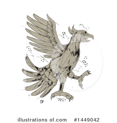 Royalty-Free (RF) Eagle Clipart Illustration by patrimonio - Stock Sample #1449042