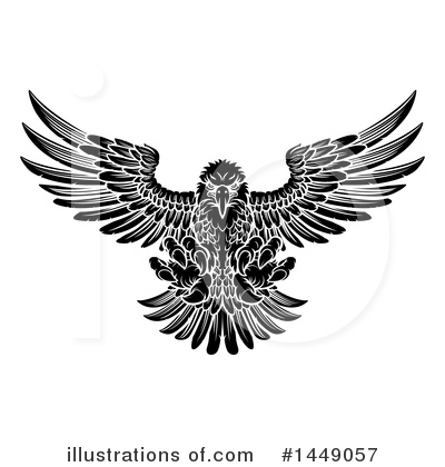Royalty-Free (RF) Eagle Clipart Illustration by AtStockIllustration - Stock Sample #1449057