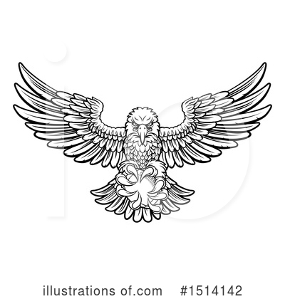 Royalty-Free (RF) Eagle Clipart Illustration by AtStockIllustration - Stock Sample #1514142