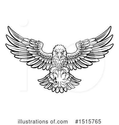 Royalty-Free (RF) Eagle Clipart Illustration by AtStockIllustration - Stock Sample #1515765