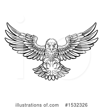 Royalty-Free (RF) Eagle Clipart Illustration by AtStockIllustration - Stock Sample #1532326