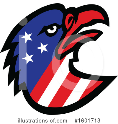 Royalty-Free (RF) Eagle Clipart Illustration by patrimonio - Stock Sample #1601713