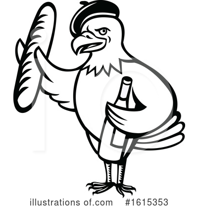 Royalty-Free (RF) Eagle Clipart Illustration by patrimonio - Stock Sample #1615353