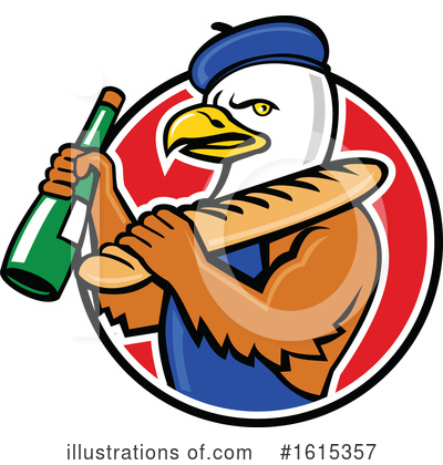 Royalty-Free (RF) Eagle Clipart Illustration by patrimonio - Stock Sample #1615357