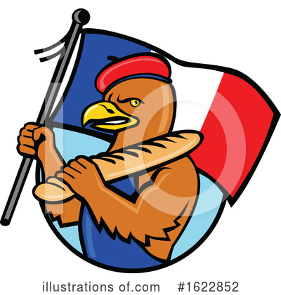 Royalty-Free (RF) Eagle Clipart Illustration by patrimonio - Stock Sample #1622852