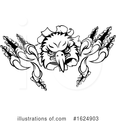 Royalty-Free (RF) Eagle Clipart Illustration by AtStockIllustration - Stock Sample #1624903