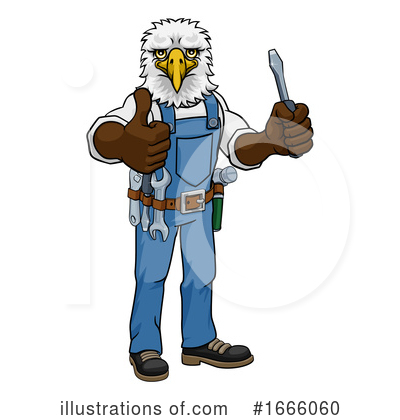 Royalty-Free (RF) Eagle Clipart Illustration by AtStockIllustration - Stock Sample #1666060