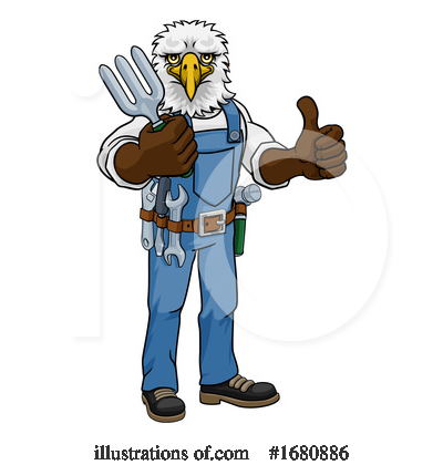 Royalty-Free (RF) Eagle Clipart Illustration by AtStockIllustration - Stock Sample #1680886