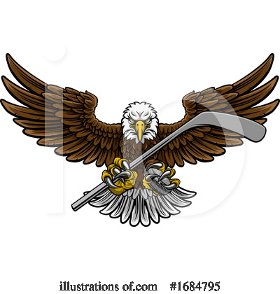 Royalty-Free (RF) Eagle Clipart Illustration by AtStockIllustration - Stock Sample #1684795
