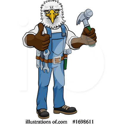 Royalty-Free (RF) Eagle Clipart Illustration by AtStockIllustration - Stock Sample #1698611