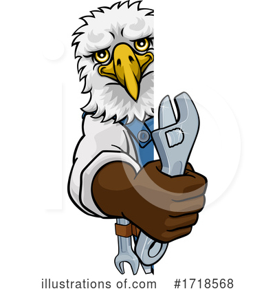 Royalty-Free (RF) Eagle Clipart Illustration by AtStockIllustration - Stock Sample #1718568