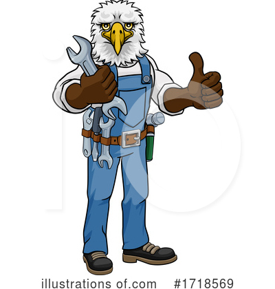 Royalty-Free (RF) Eagle Clipart Illustration by AtStockIllustration - Stock Sample #1718569