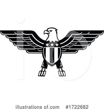 Royalty-Free (RF) Eagle Clipart Illustration by patrimonio - Stock Sample #1722682