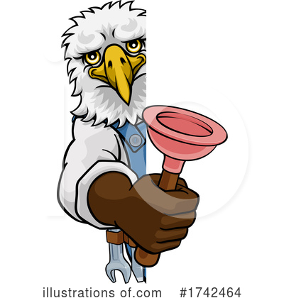 Royalty-Free (RF) Eagle Clipart Illustration by AtStockIllustration - Stock Sample #1742464