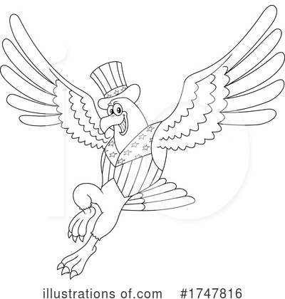 Royalty-Free (RF) Eagle Clipart Illustration by Hit Toon - Stock Sample #1747816